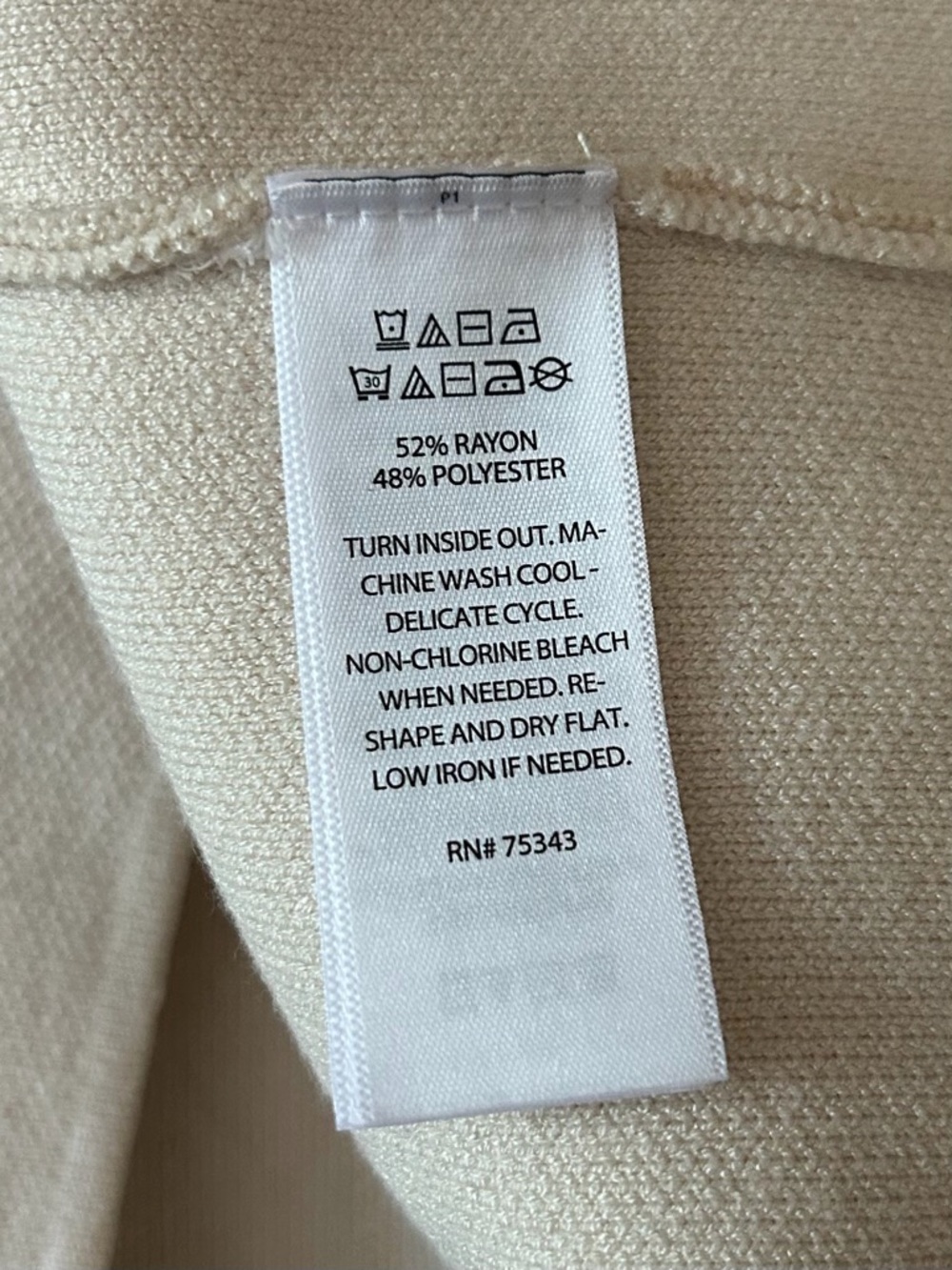 Rachel Zoe Light Cream Sleeveless Button Front Knit Vest Top - Picture 5 of 8